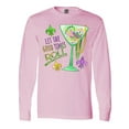 thumbnail image 1 of Inktastic Let the Good Times Roll Mardi Gras Goblet and Beads Long Sleeve T-Shirt, 1 of 5