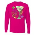 thumbnail image 1 of Inktastic Let the Good Times Roll Mardi Gras Goblet and Beads Long Sleeve T-Shirt, 1 of 5