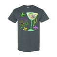 thumbnail image 1 of Inktastic Let the Good Times Roll Mardi Gras Goblet and Beads T-Shirt, 1 of 5