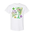 thumbnail image 1 of Inktastic Let the Good Times Roll Mardi Gras Goblet and Beads T-Shirt, 1 of 5