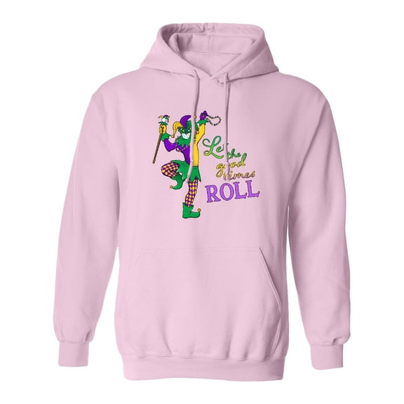 Inktastic Let the Good Times Roll Mardi Gras Jester Adult Hoodie Sweatshirt