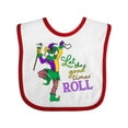 thumbnail image 1 of Inktastic Let the Good Times Roll Mardi Gras Jester Boys or Girls Baby Bib, 1 of 4