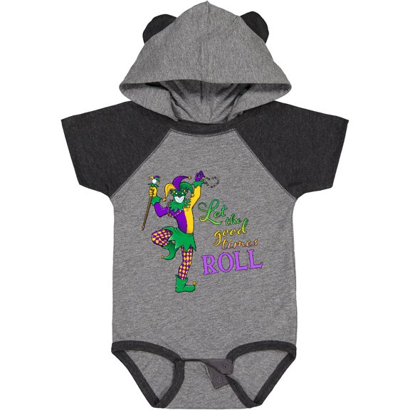 Inktastic Let the Good Times Roll Mardi Gras Jester Boys or Girls Baby Bodysuit