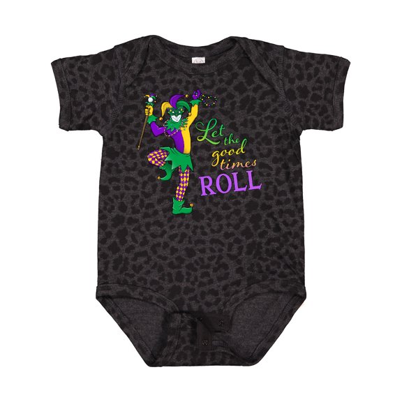 Inktastic Let the Good Times Roll Mardi Gras Jester Boys or Girls Baby Bodysuit