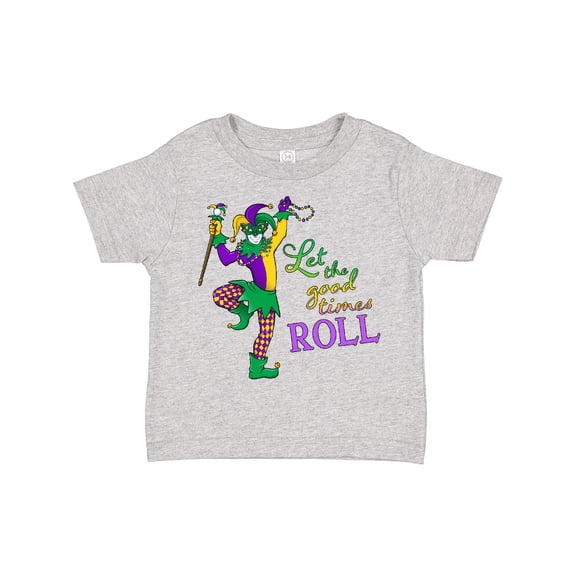 Inktastic Let the Good Times Roll Mardi Gras Jester Boys or Girls Toddler T-Shirt