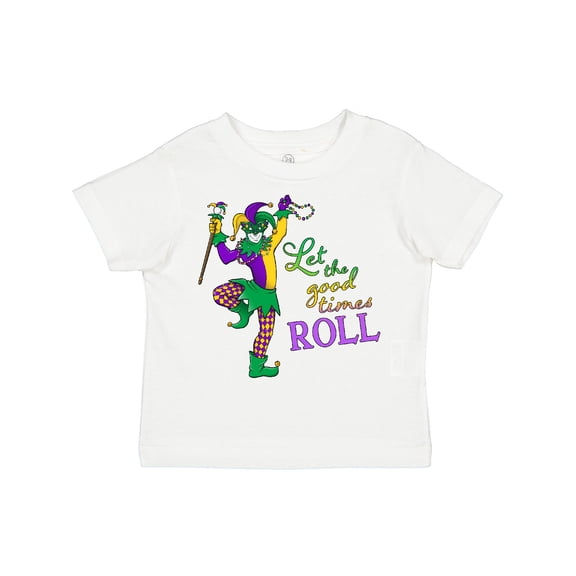 Inktastic Let the Good Times Roll Mardi Gras Jester Boys or Girls Toddler T-Shirt