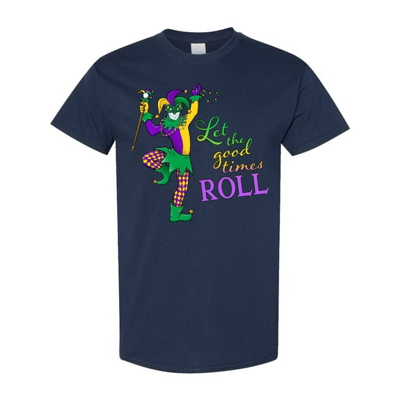 Inktastic Let the Good Times Roll Mardi Gras Jester T-Shirt