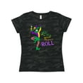 thumbnail image 1 of Inktastic Let the Good Times Roll Mardi Gras Jester Women's T-Shirt, 1 of 5