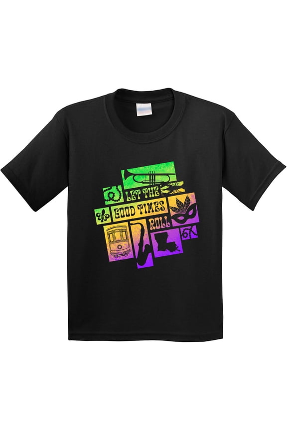 Let the Good Times Roll Mardi Gras New Orleans Youth T-Shirt