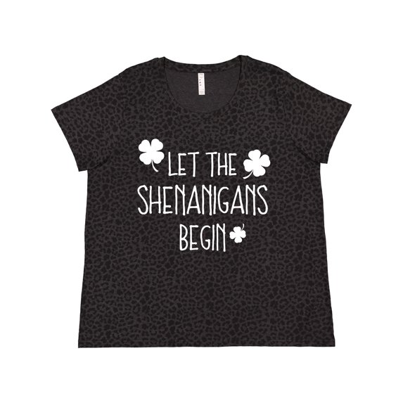 Inktastic Let the Shenanigans Begin Women's Plus Size T-Shirt
