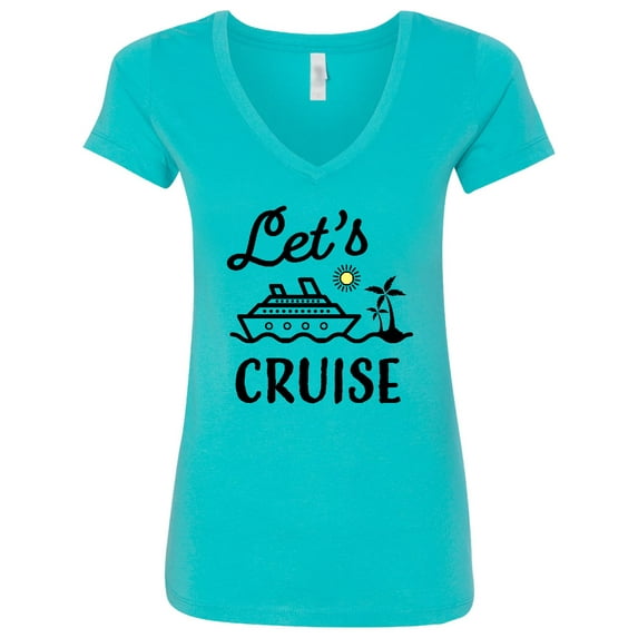Inktastic Lets Cruise Women's V-Neck T-Shirt