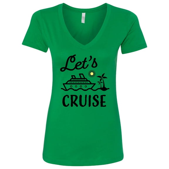 Inktastic Lets Cruise Women's V-Neck T-Shirt