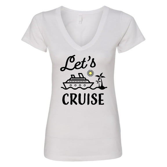 Inktastic Lets Cruise Women's V-Neck T-Shirt