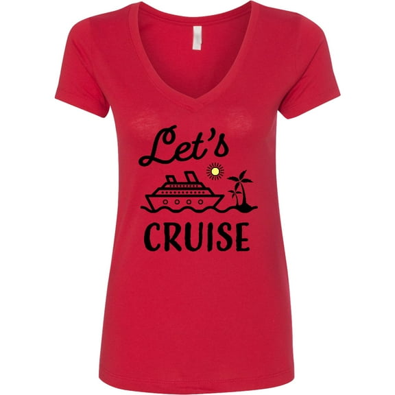 Inktastic Lets Cruise Women's V-Neck T-Shirt