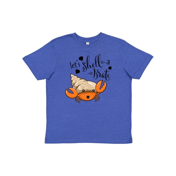 Inktastic Lets Shell-a-Brate- cute hermit crab Youth T-Shirt