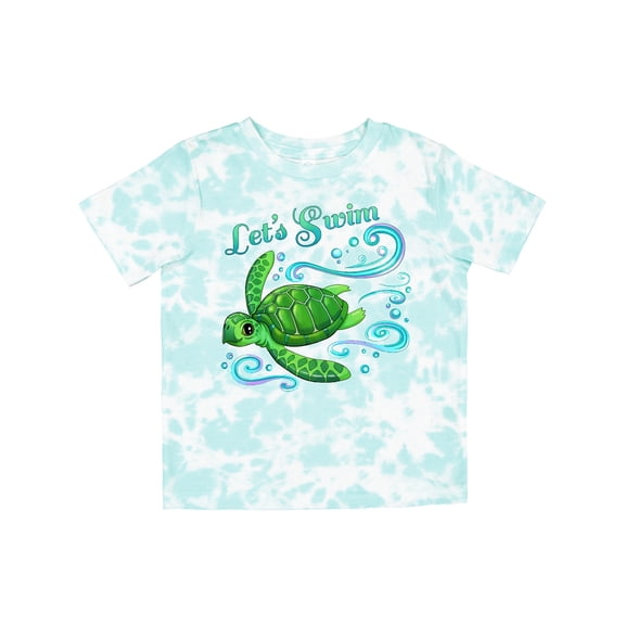 Inktastic Lets Swim- Cute Sea Turtle Boys or Girls Toddler T-Shirt