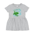 thumbnail image 1 of Inktastic Lets Swim Cute Sea Turtle Girls Baby Dress, 1 of 5