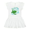 thumbnail image 1 of Inktastic Lets Swim- Cute Sea Turtle Girls Toddler Dress, 1 of 5
