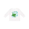 thumbnail image 1 of Inktastic Lets Swim- cute sea turtle Boys or Girls Long Sleeve Toddler T-Shirt, 1 of 5