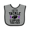 thumbnail image 1 of Inktastic Lets Tackle Lupus Together Boys or Girls Baby Bib, 1 of 4