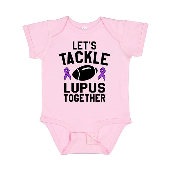 Inktastic Lets Tackle Lupus Together Boys or Girls Baby Bodysuit