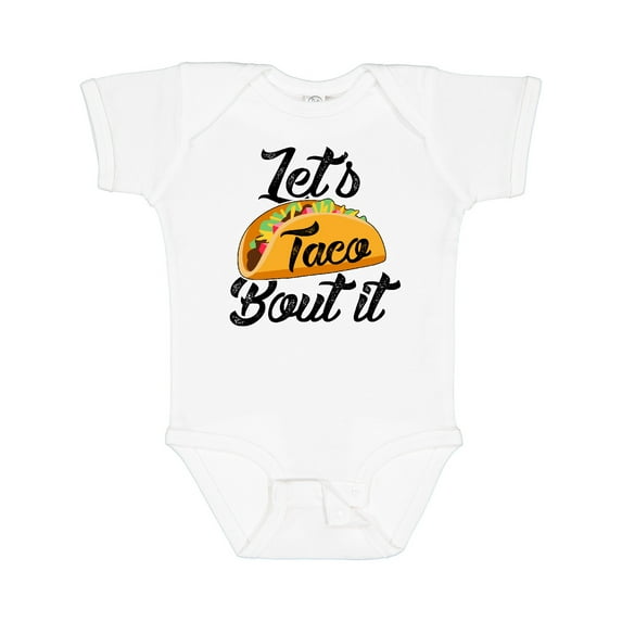 Inktastic Lets Taco Bout It Boys or Girls Baby Bodysuit