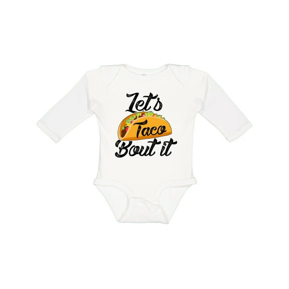 Inktastic Lets Taco Bout It Boys or Girls Long Sleeve Baby Bodysuit