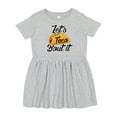 thumbnail image 1 of Inktastic Lets Taco Bout It Girls Toddler Dress, 1 of 5