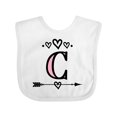 thumbnail image 1 of Inktastic Letter C Monogram Tribal Arrow Girls Baby Bib, 1 of 3
