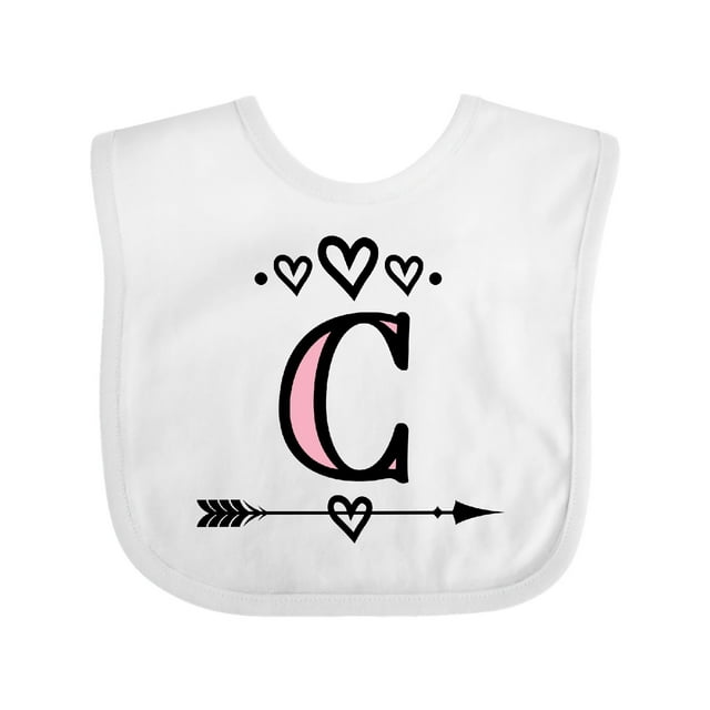Inktastic Letter C Monogram Tribal Arrow Girls Baby Bib