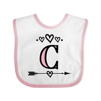 Inktastic Letter C Monogram Tribal Arrow Girls Baby Bib