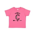 thumbnail image 1 of Inktastic Letter C Monogram Tribal Arrow Girls Baby T-Shirt, 1 of 5