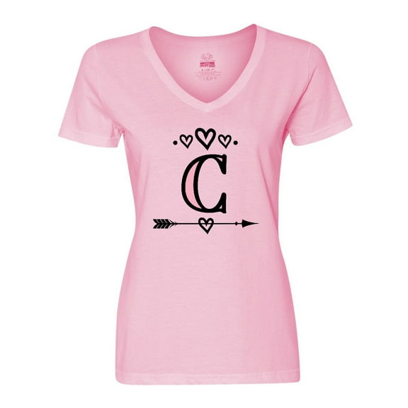 Inktastic Letter C Monogram Tribal Arrow Women's V-Neck T-Shirt