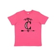 thumbnail image 1 of Inktastic Letter C Monogram Tribal Arrow Youth T-Shirt, 1 of 5