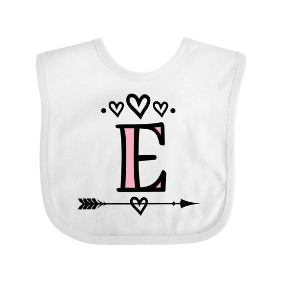 Inktastic Letter E Monogram Tribal Arrow Girls Baby Bib