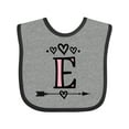 thumbnail image 1 of Inktastic Letter E Monogram Tribal Arrow Girls Baby Bib, 1 of 4