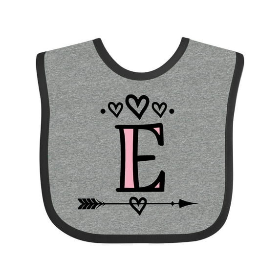 Inktastic Letter E Monogram Tribal Arrow Girls Baby Bib