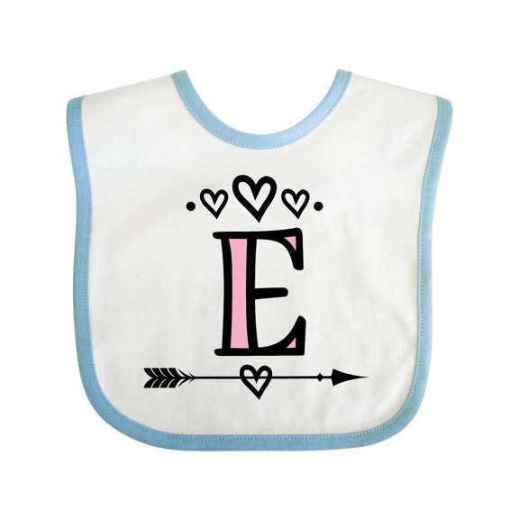 Inktastic Letter E Monogram Tribal Arrow Girls Baby Bib