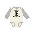 thumbnail image 1 of Inktastic Letter E Monogram Tribal Arrow Girls Long Sleeve Baby Bodysuit, 1 of 5