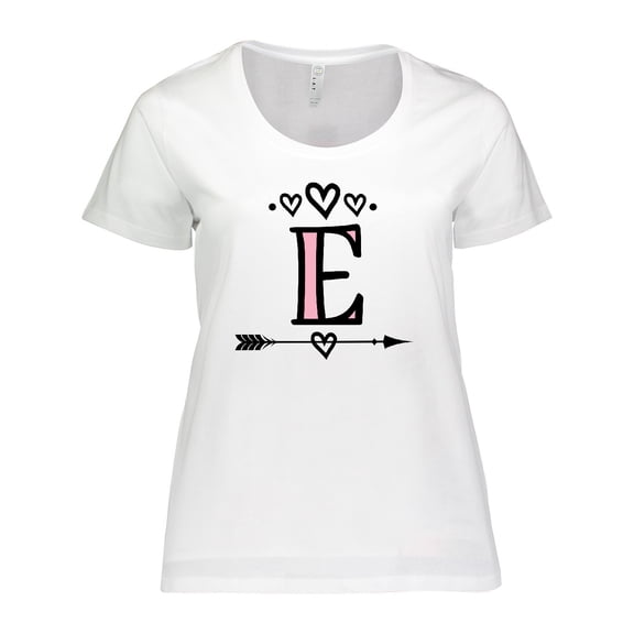 Inktastic Letter E Monogram Tribal Arrow Women's Plus Size T-Shirt