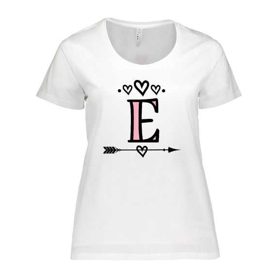 Inktastic Letter E Monogram Tribal Arrow Women's Plus Size T-Shirt