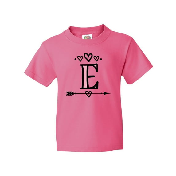 Inktastic Letter E Monogram Tribal Arrow Youth T-Shirt