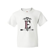 Inktastic Letter E Monogram Tribal Arrow Youth T-Shirt