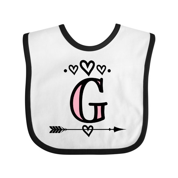 Inktastic Letter G Monogram Tribal Arrow Girls Baby Bib