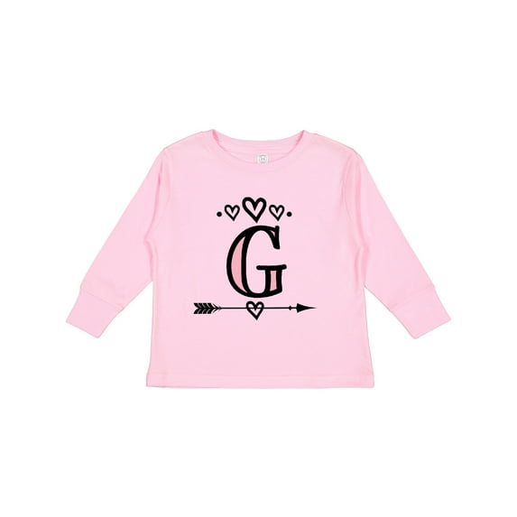 Inktastic Letter G Monogram Tribal Arrow Girls Long Sleeve Toddler T-Shirt