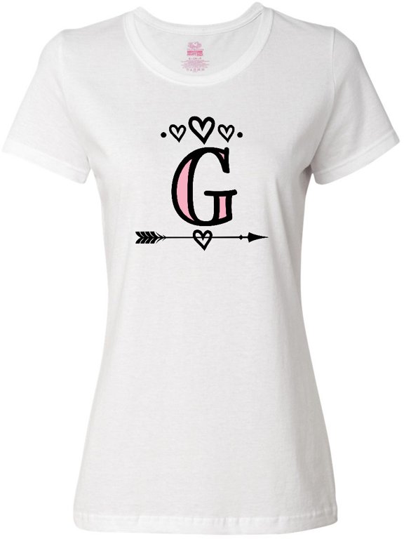 Letter G Monogram Tribal Arrow Women's T-Shirt