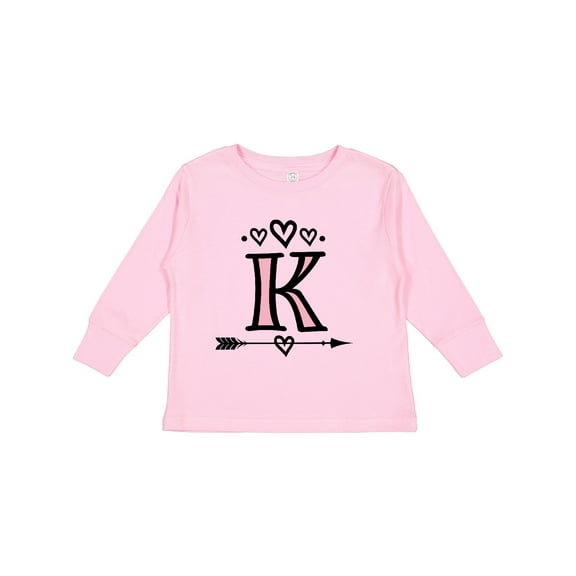 Inktastic Letter K Monogram Tribal Arrow Girls Long Sleeve Toddler T-Shirt