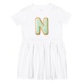 thumbnail image 1 of Inktastic Letter N Cookie Girls Toddler Dress, 1 of 5