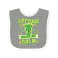 thumbnail image 1 of Inktastic Lettuce Romaine Calm Boys or Girls Baby Bib, 1 of 4