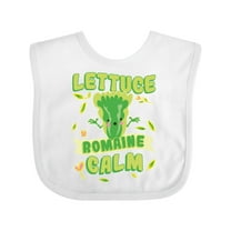 Inktastic Lettuce Romaine Calm Boys or Girls Baby Bib